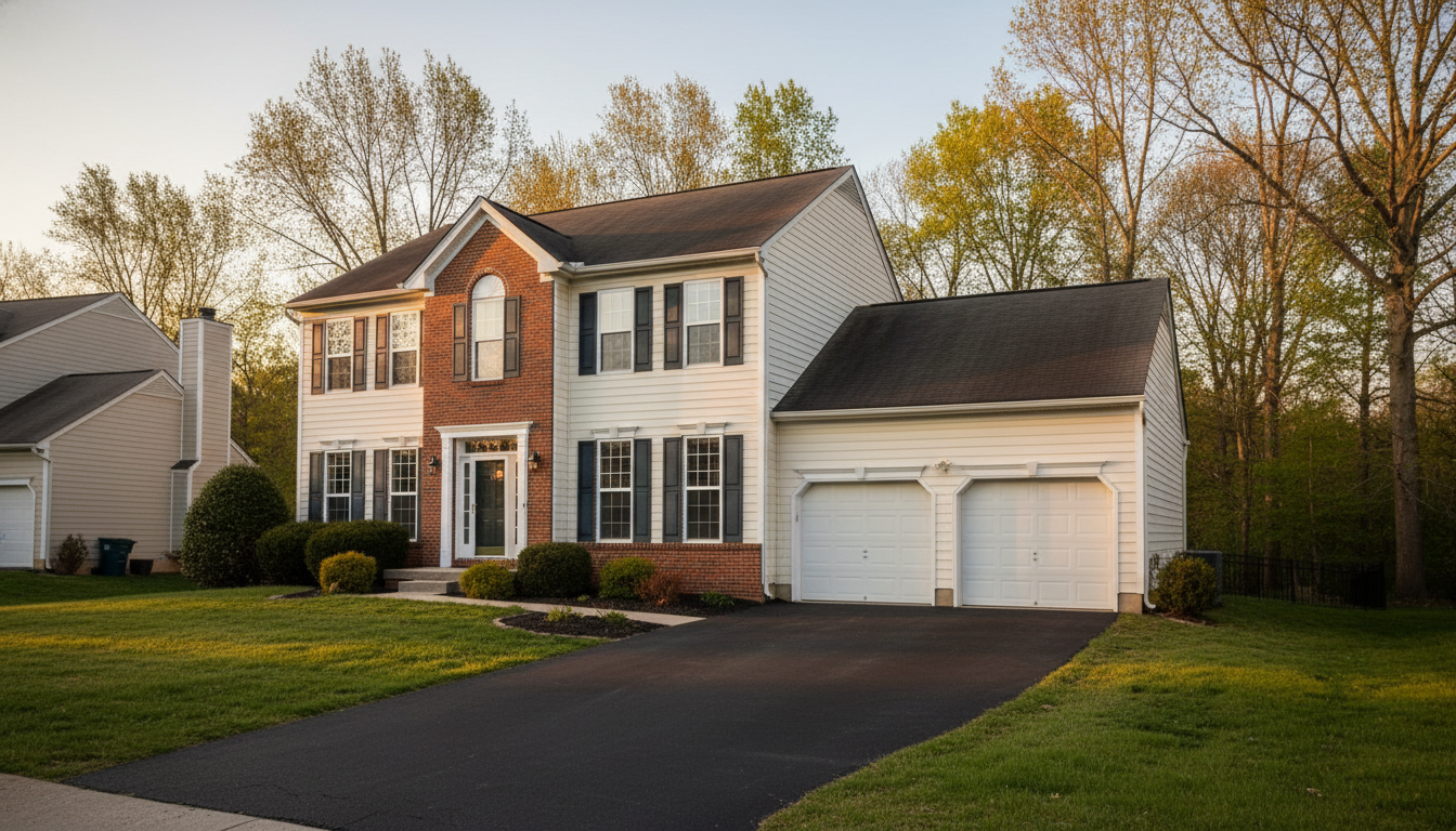 Centreville, Virginia residential exterior — Route 29 corridor tract colonial